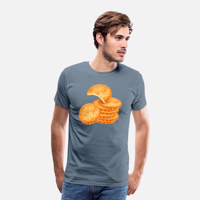 Stack of Round Crackers