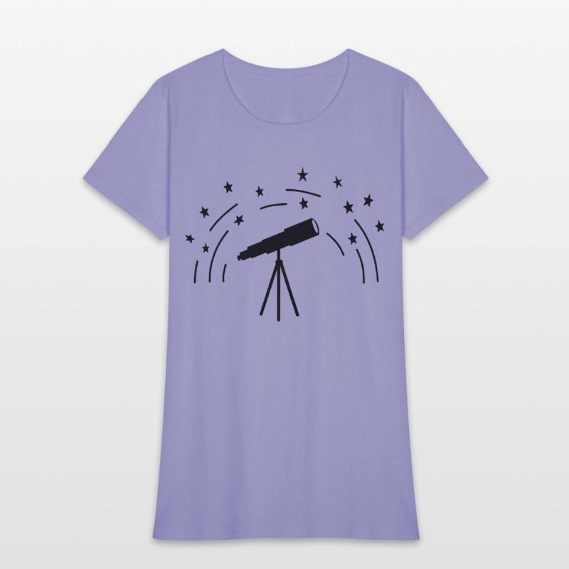 Stargazer with stars sky astronomy