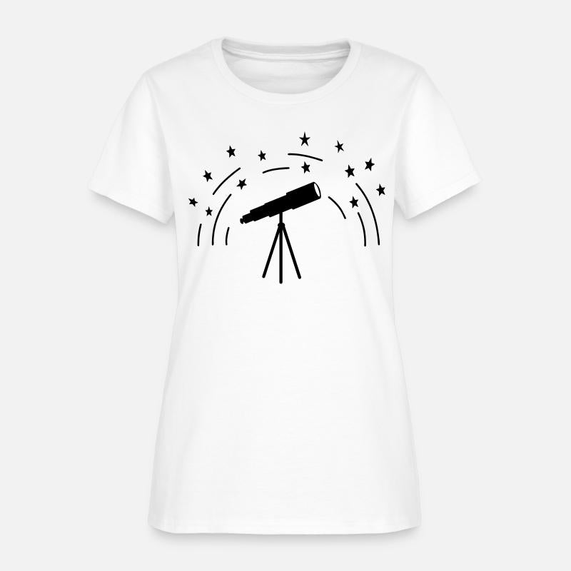 Stargazer with stars sky astronomy