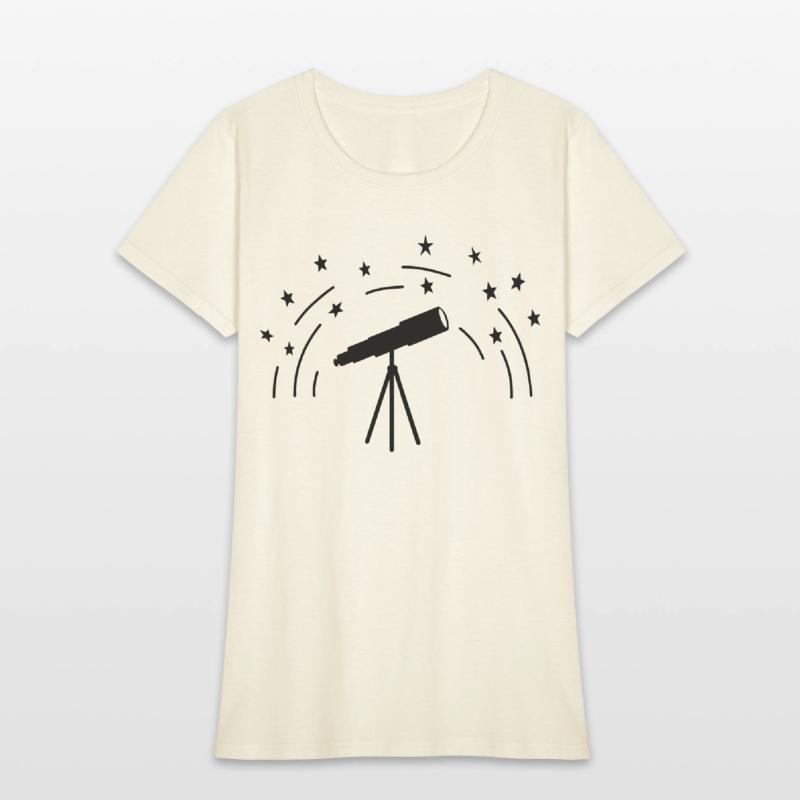 Stargazer with stars sky astronomy