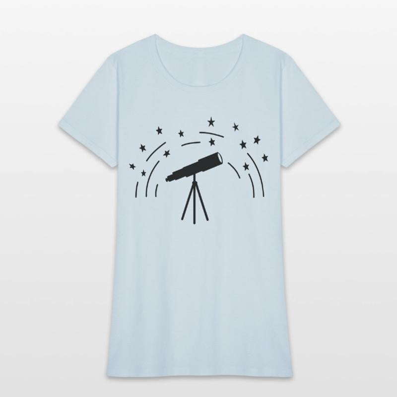 Stargazer with stars sky astronomy