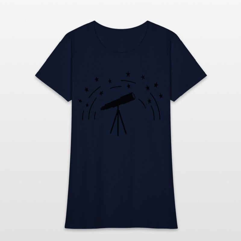 Stargazer with stars sky astronomy