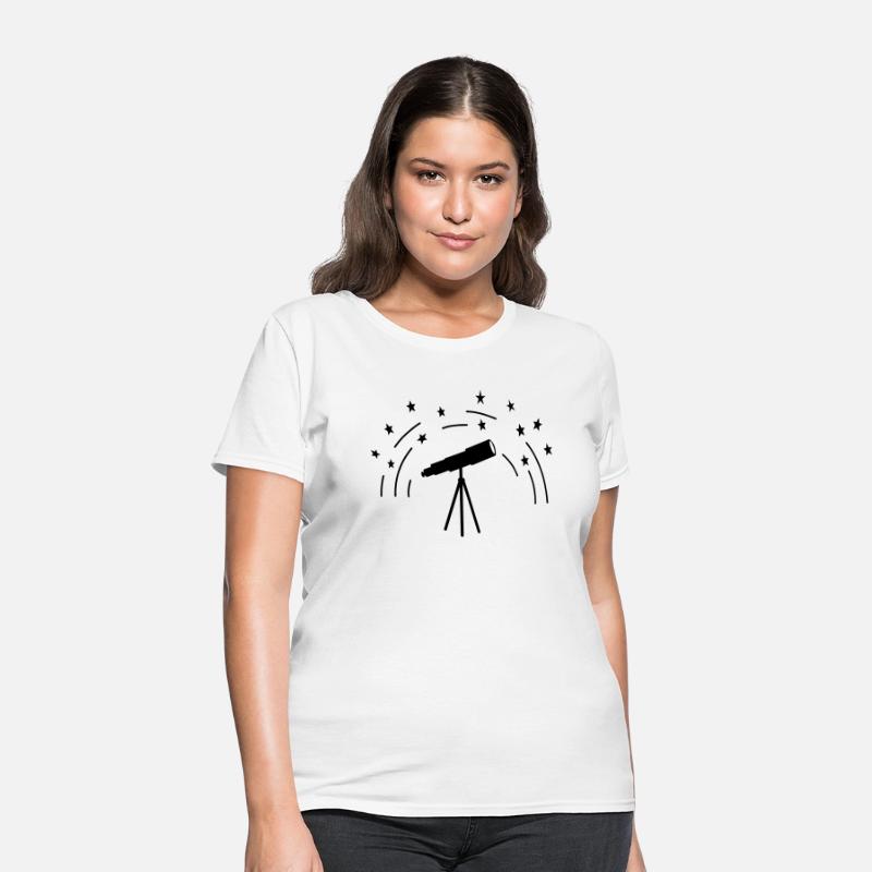 Stargazer with stars sky astronomy