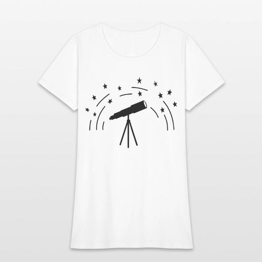 Stargazer with stars sky astronomy