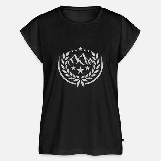 Stars laurel wreath mountains