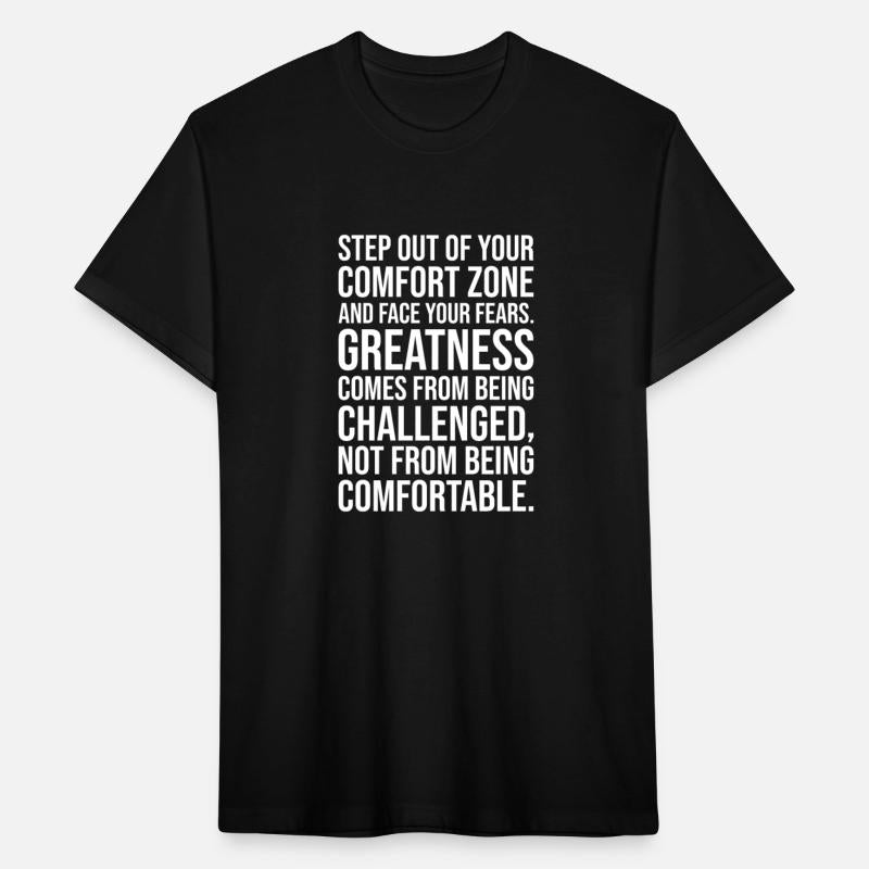 step out of comfort zone vs greatness
