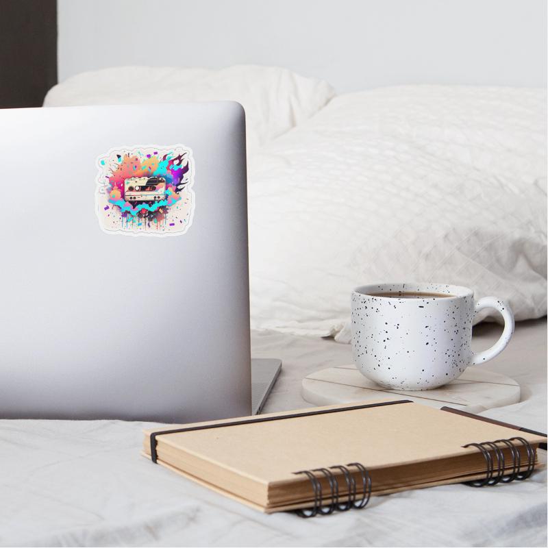 Sticker style retro cassette