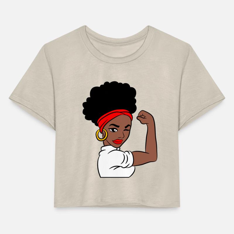 Strong Black Woman with Natural Hair