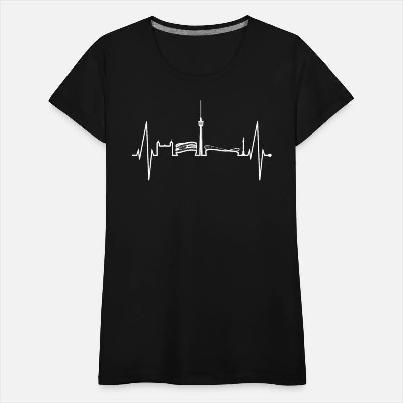 Stuttgart Skyline Heartbeat Germany Fan Heart Love