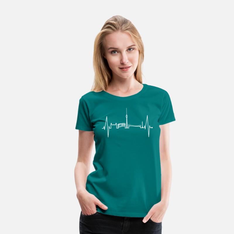 Stuttgart Skyline Heartbeat Germany Fan Heart Love