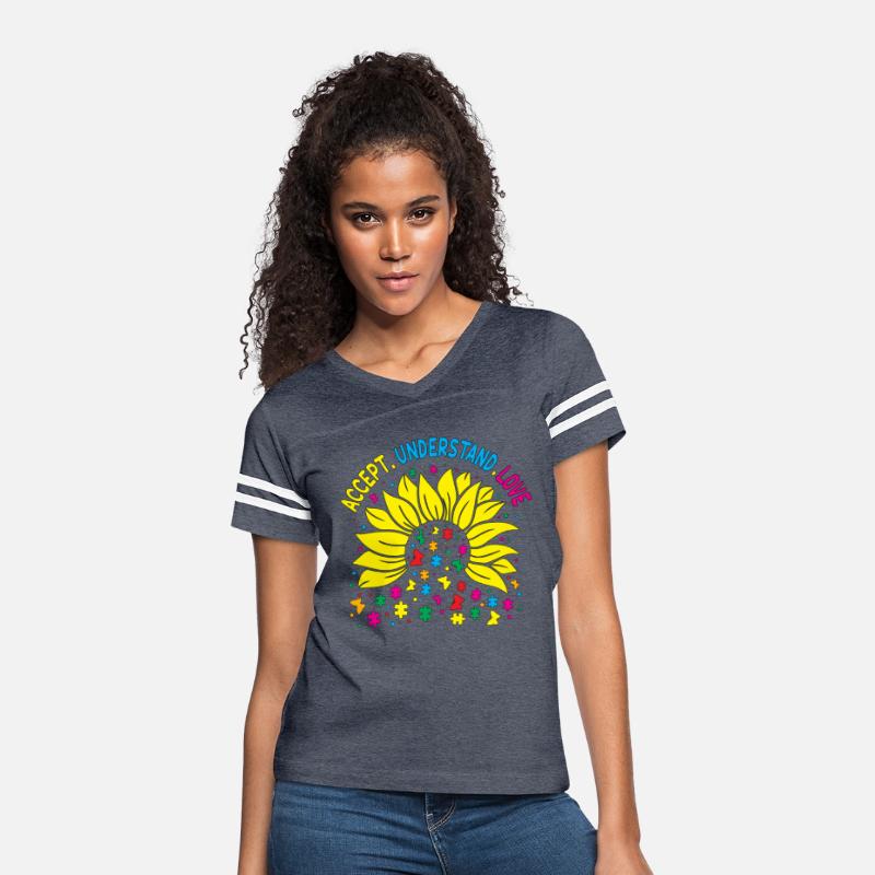Sunflower Accept Understand Love Autism Awareness