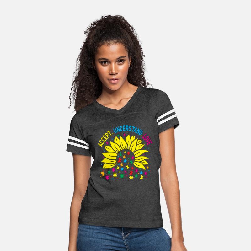 Sunflower Accept Understand Love Autism Awareness