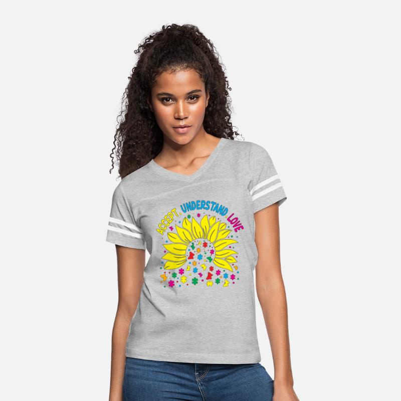 Sunflower Accept Understand Love Autism Awareness