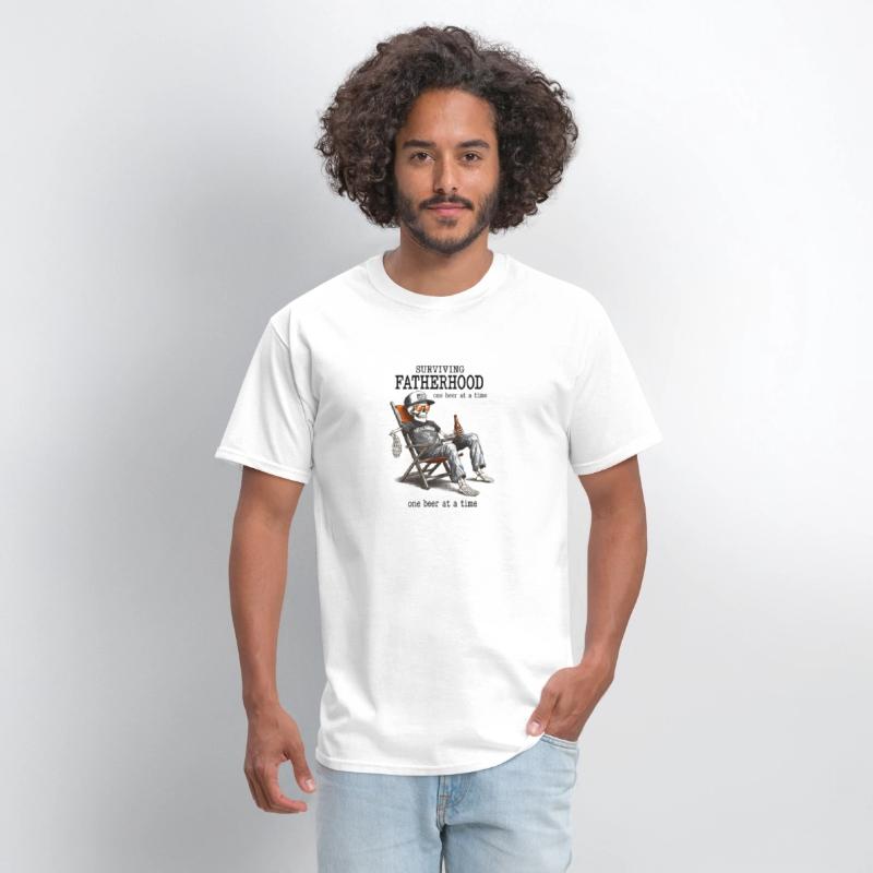 Surviving Fatherhood One Beer Skeleton Funny Dad