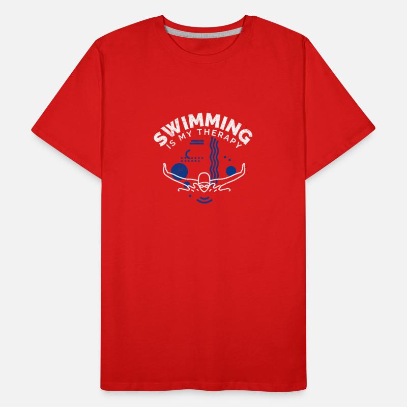 Swimming Funny Saying Swimming Is My Therapy
