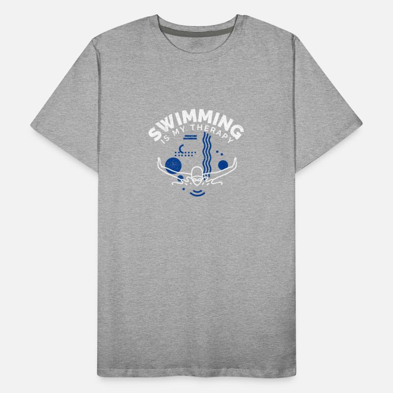 Swimming Funny Saying Swimming Is My Therapy