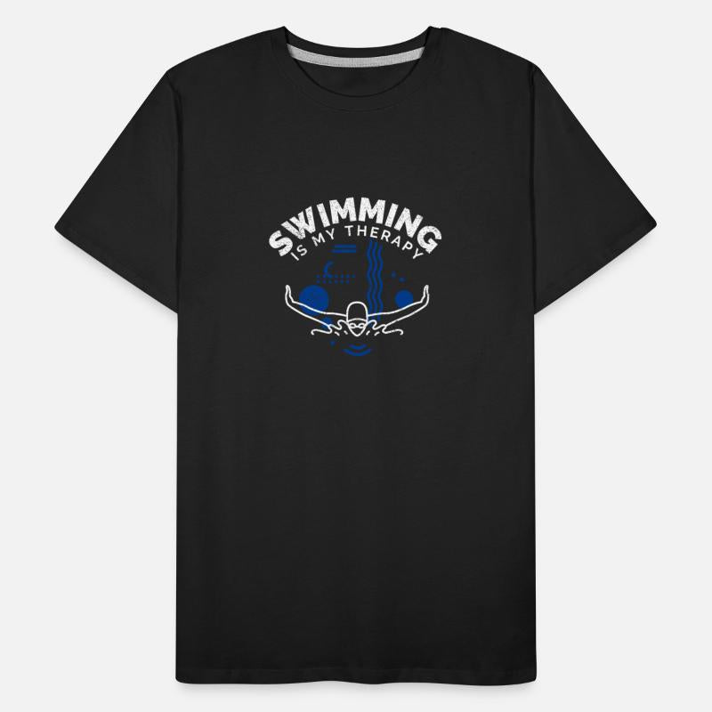 Swimming Funny Saying Swimming Is My Therapy