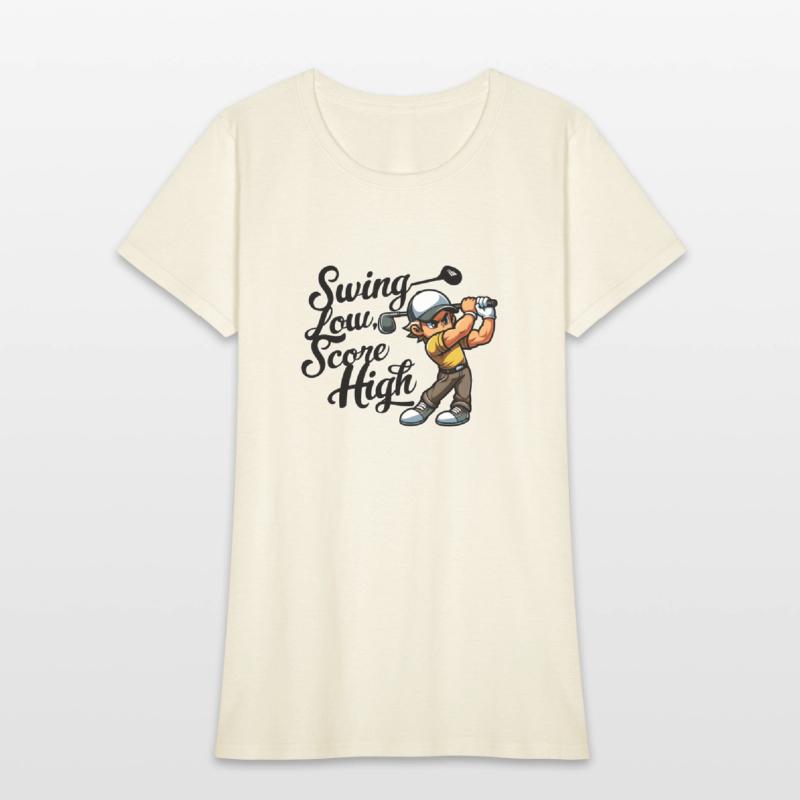 Swing Low, Score High (Golf Quote Design)