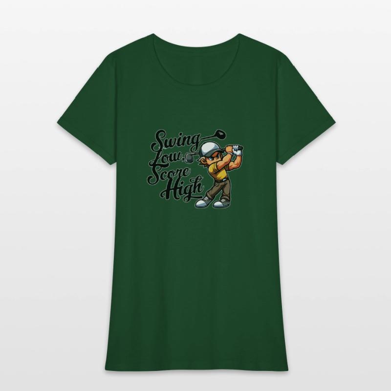 Swing Low, Score High (Golf Quote Design)