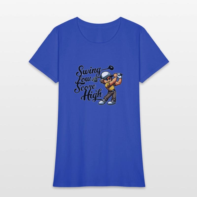 Swing Low, Score High (Golf Quote Design)