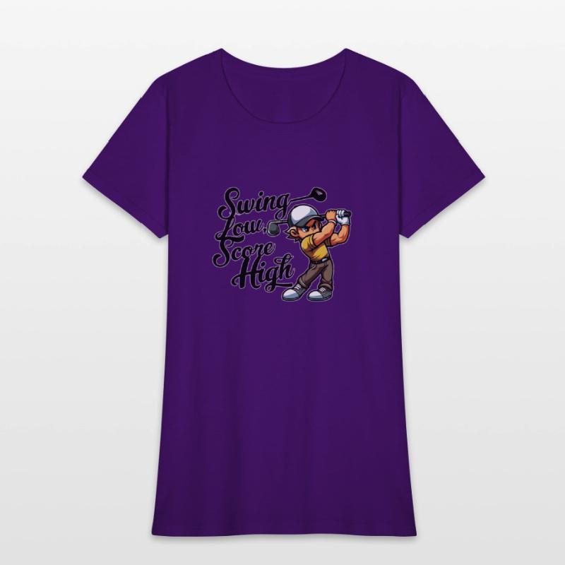 Swing Low, Score High (Golf Quote Design)