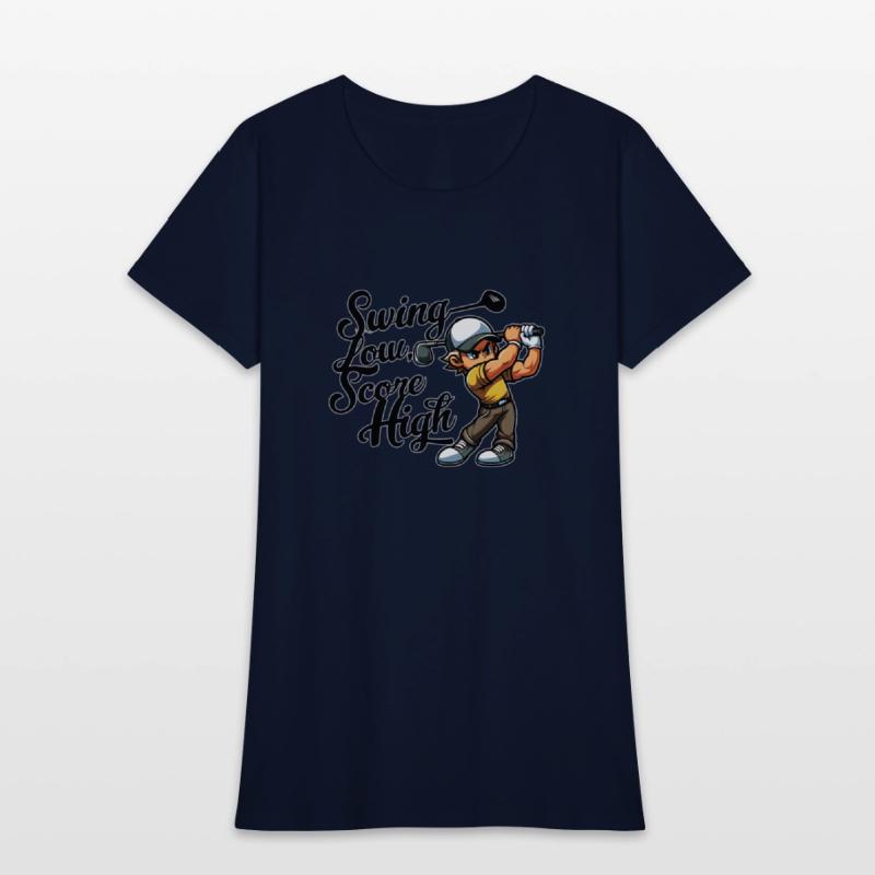 Swing Low, Score High (Golf Quote Design)
