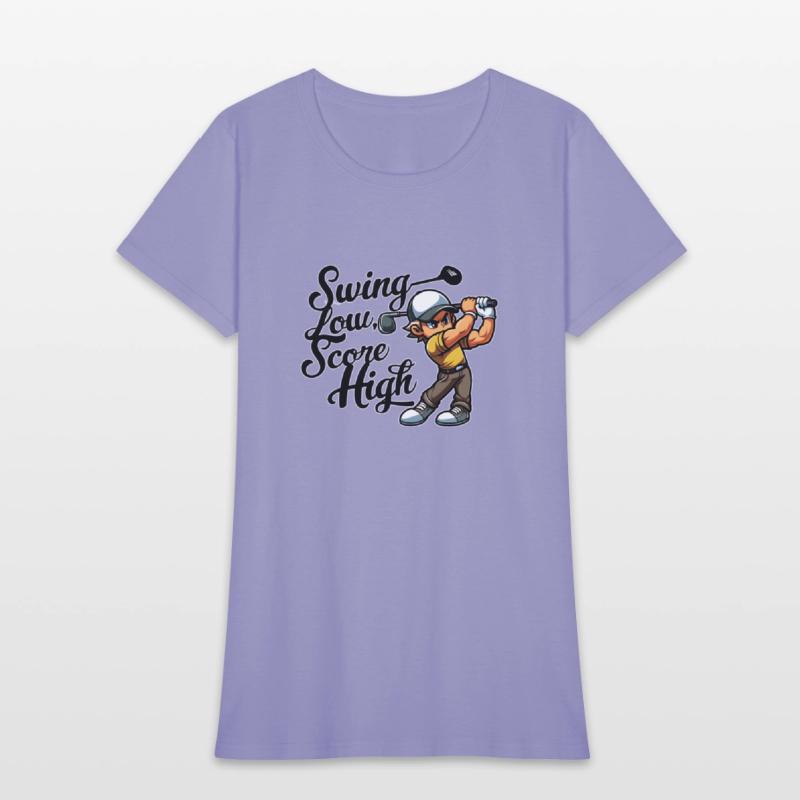 Swing Low, Score High (Golf Quote Design)