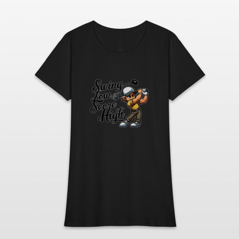 Swing Low, Score High (Golf Quote Design)