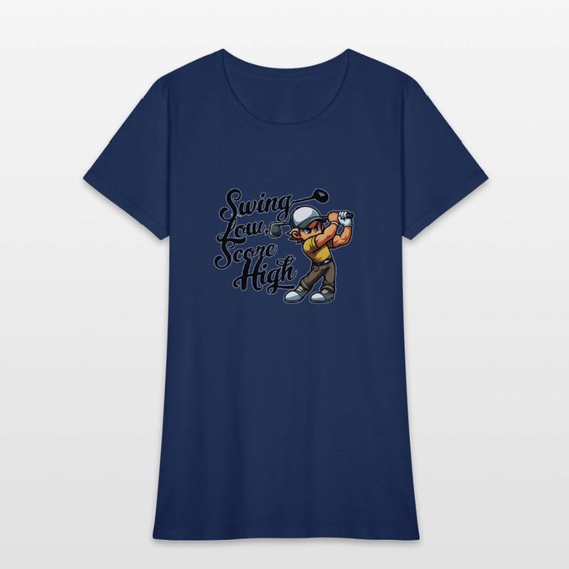 Swing Low, Score High (Golf Quote Design)