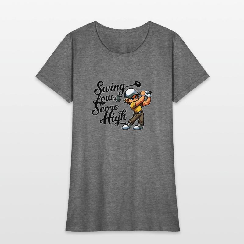 Swing Low, Score High (Golf Quote Design)
