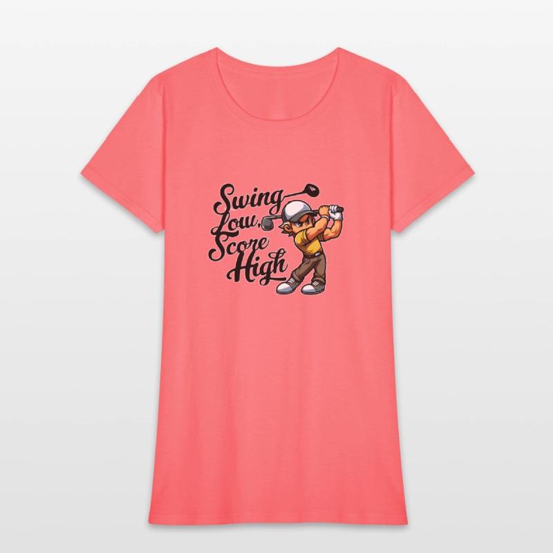 Swing Low, Score High (Golf Quote Design)