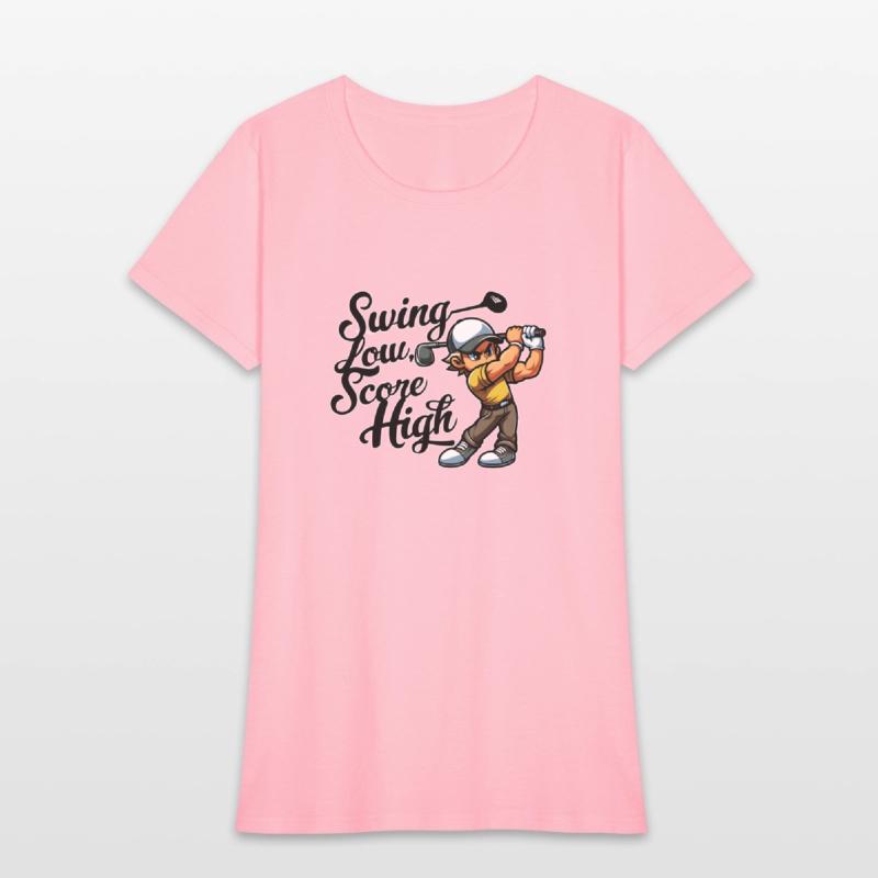 Swing Low, Score High (Golf Quote Design)