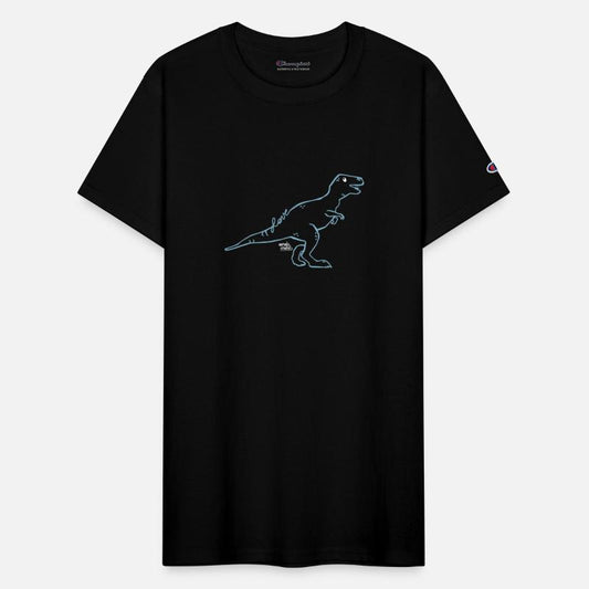T Rex dinosaurs silhouettes with lettering LOVE
