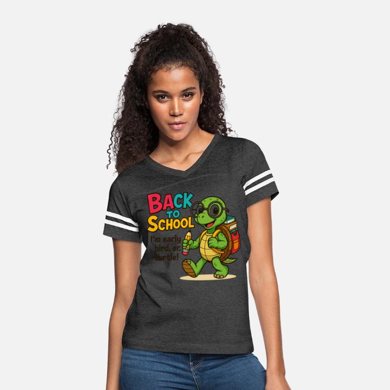 T-shirt for Back to School Turtle with Bag & Penci