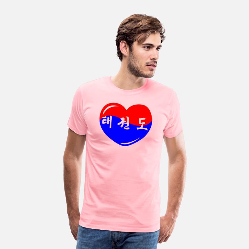 Taekwondo korean heart red blue