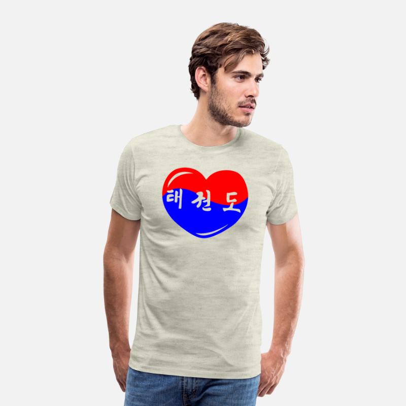 Taekwondo korean heart red blue