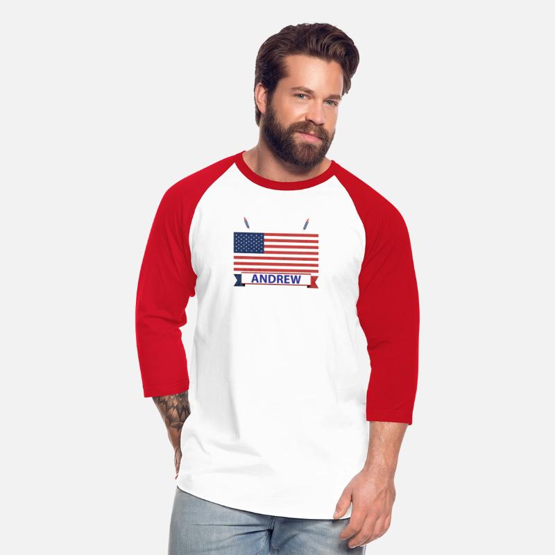 Team Andrew USA American Flag Sta Stripe