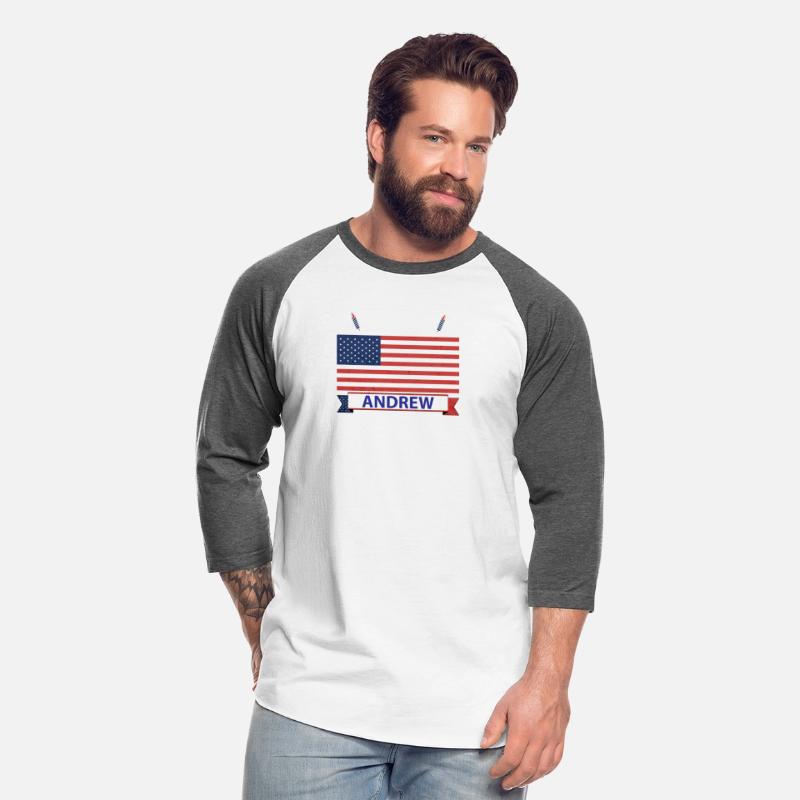 Team Andrew USA American Flag Sta Stripe