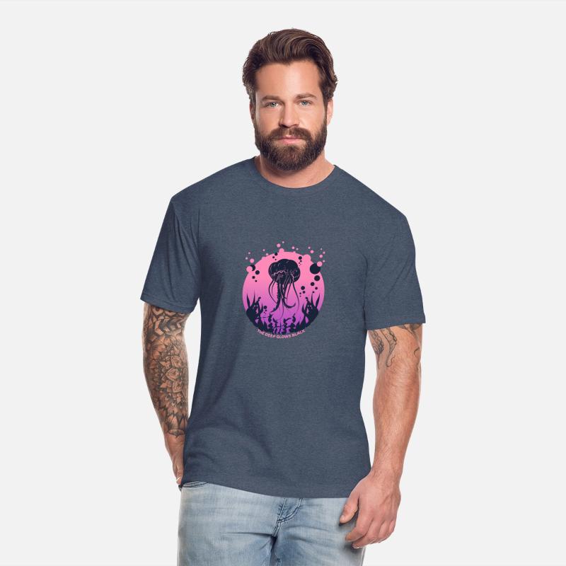 The Deep Glows Black – Jellyfish Tee