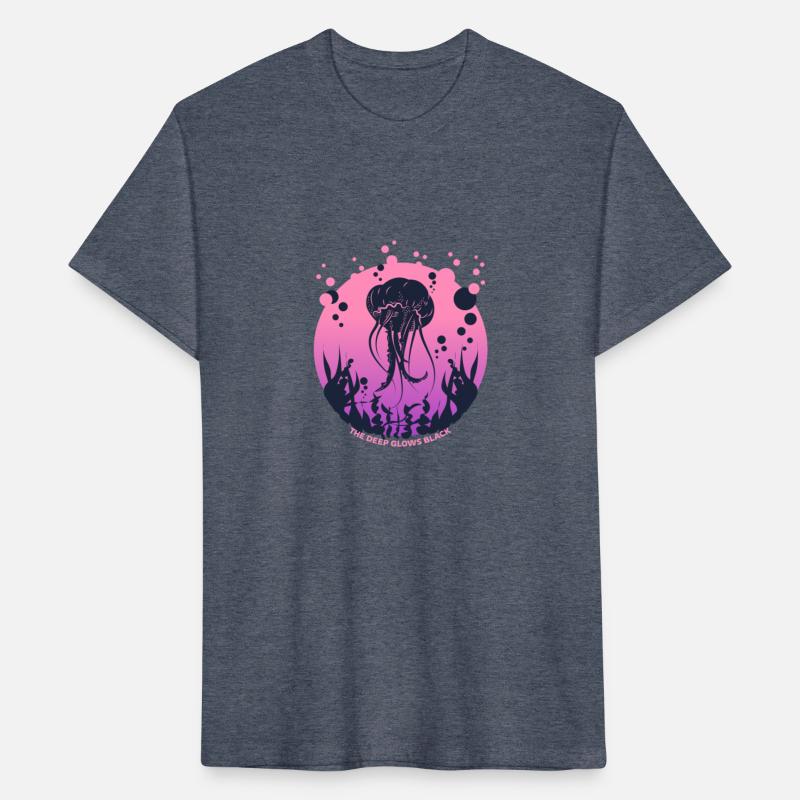 The Deep Glows Black – Jellyfish Tee