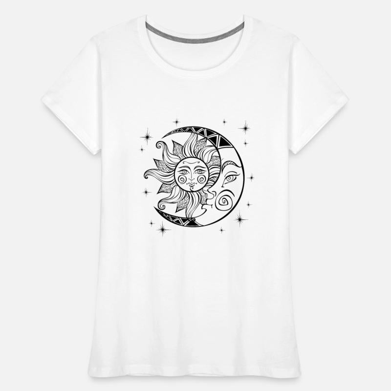 The moon and the sun Mystical Boho Style