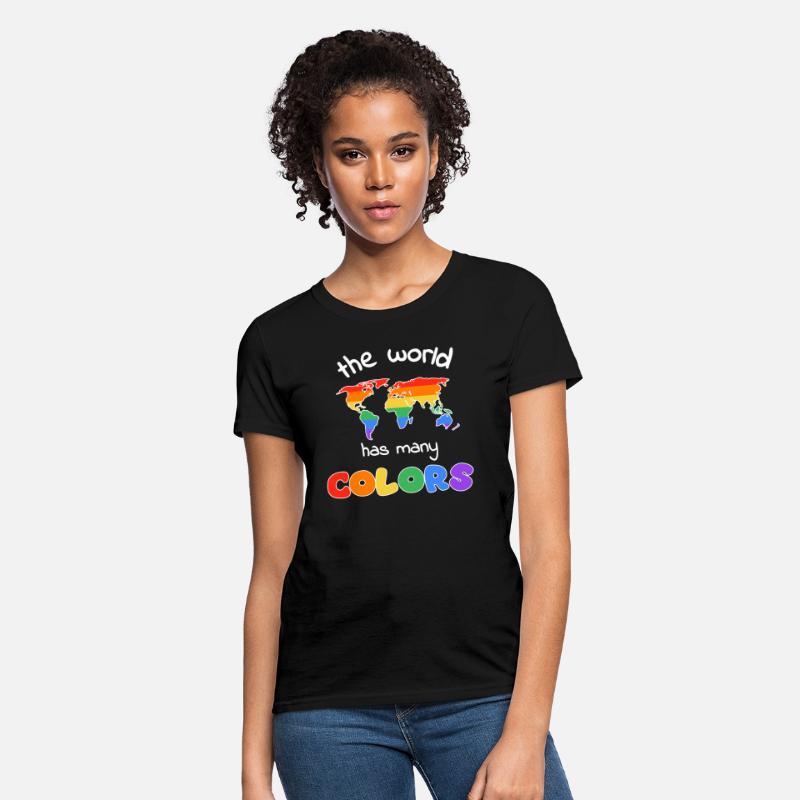 the world has many colors world map rainbow color