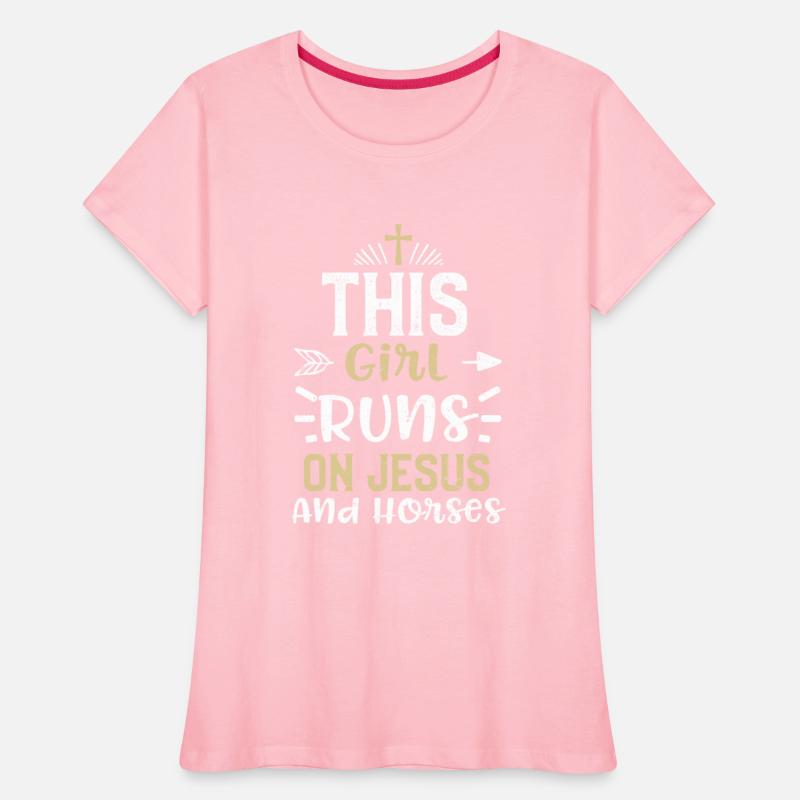 This Girl Runs On Jesus And Horses