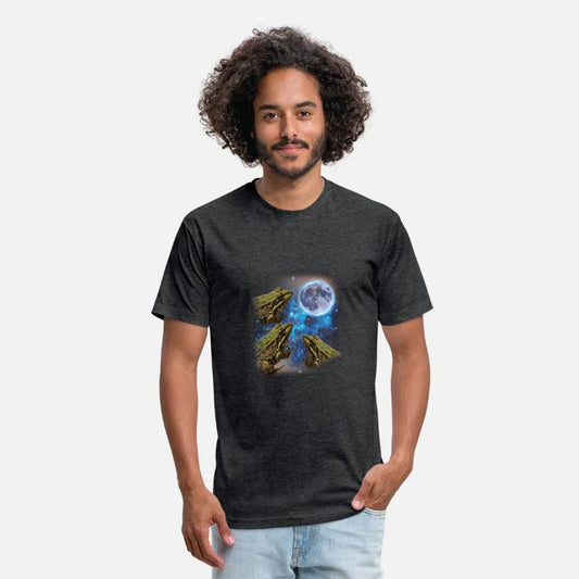 Three Bullfrog Moon Cursed Meme 3 Howling Frog