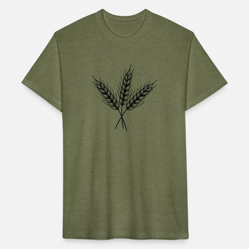 Three fine grain stalks