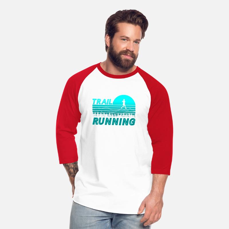 Trail run blue sunset with mountains and forest