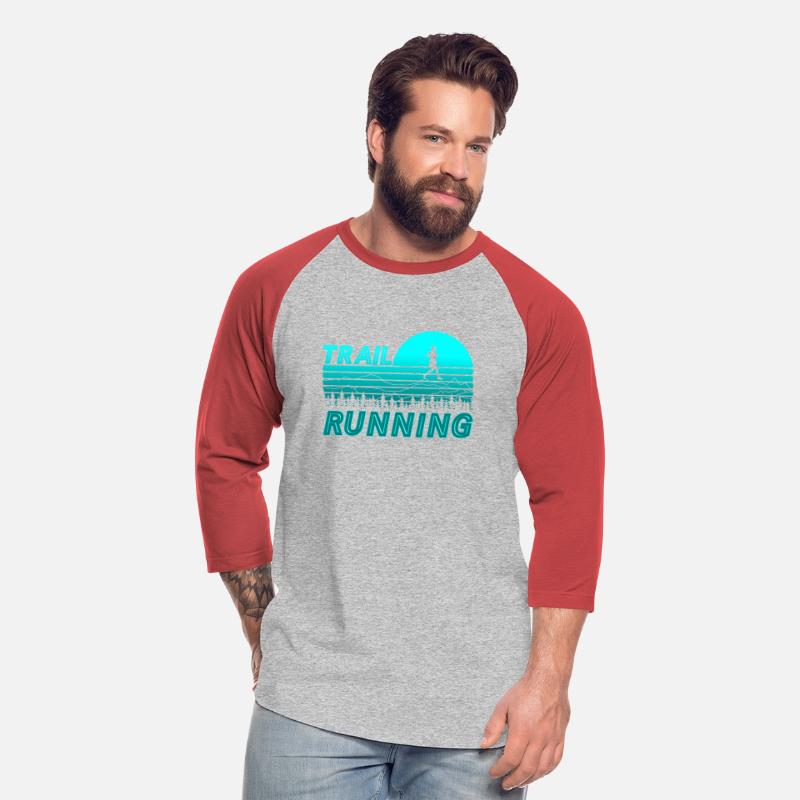 Trail run blue sunset with mountains and forest