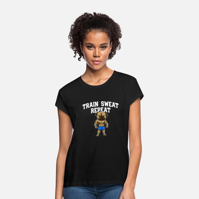 Train Sweat Repeat Funny Workout Humor Gym Sayings