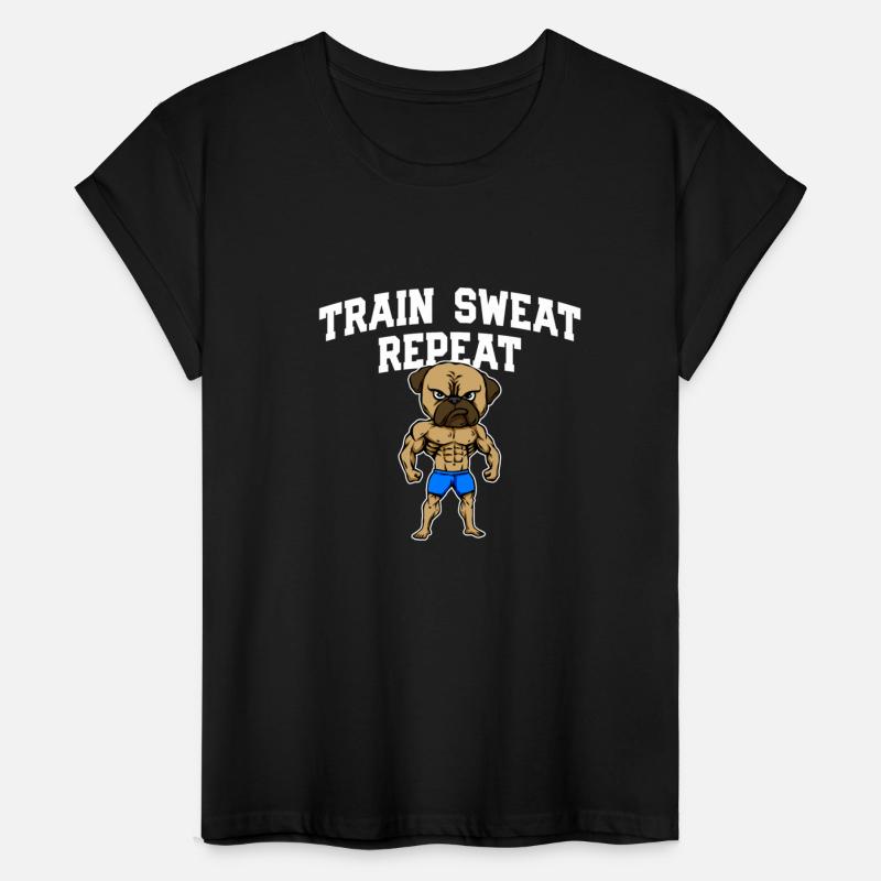 Train Sweat Repeat Funny Workout Humor Gym Sayings