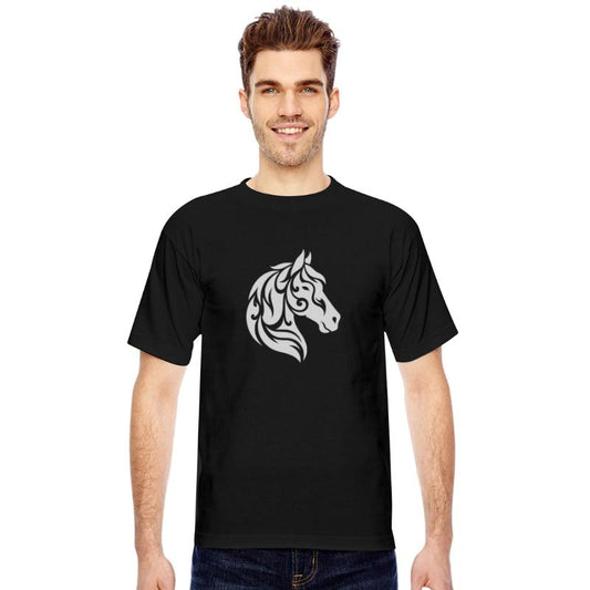 Tribal Horse Head Portrait Elegant Tattoo
